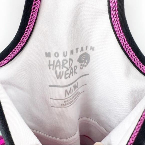 ✅ Mountain Hardwear Mighty Tank Top MEDIUM multicolor Shelf Bra Workout Running - Picture 2 of 4